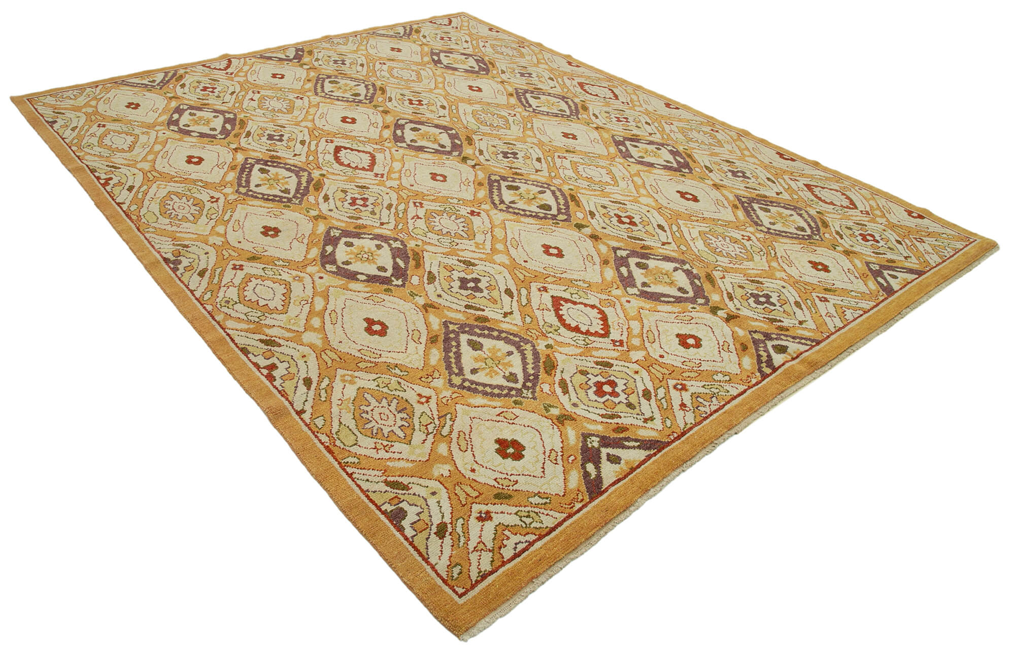 Collection of 7' 10'' x 9' 11'' Handmade Decorative Oushak Rug in a gallery layout