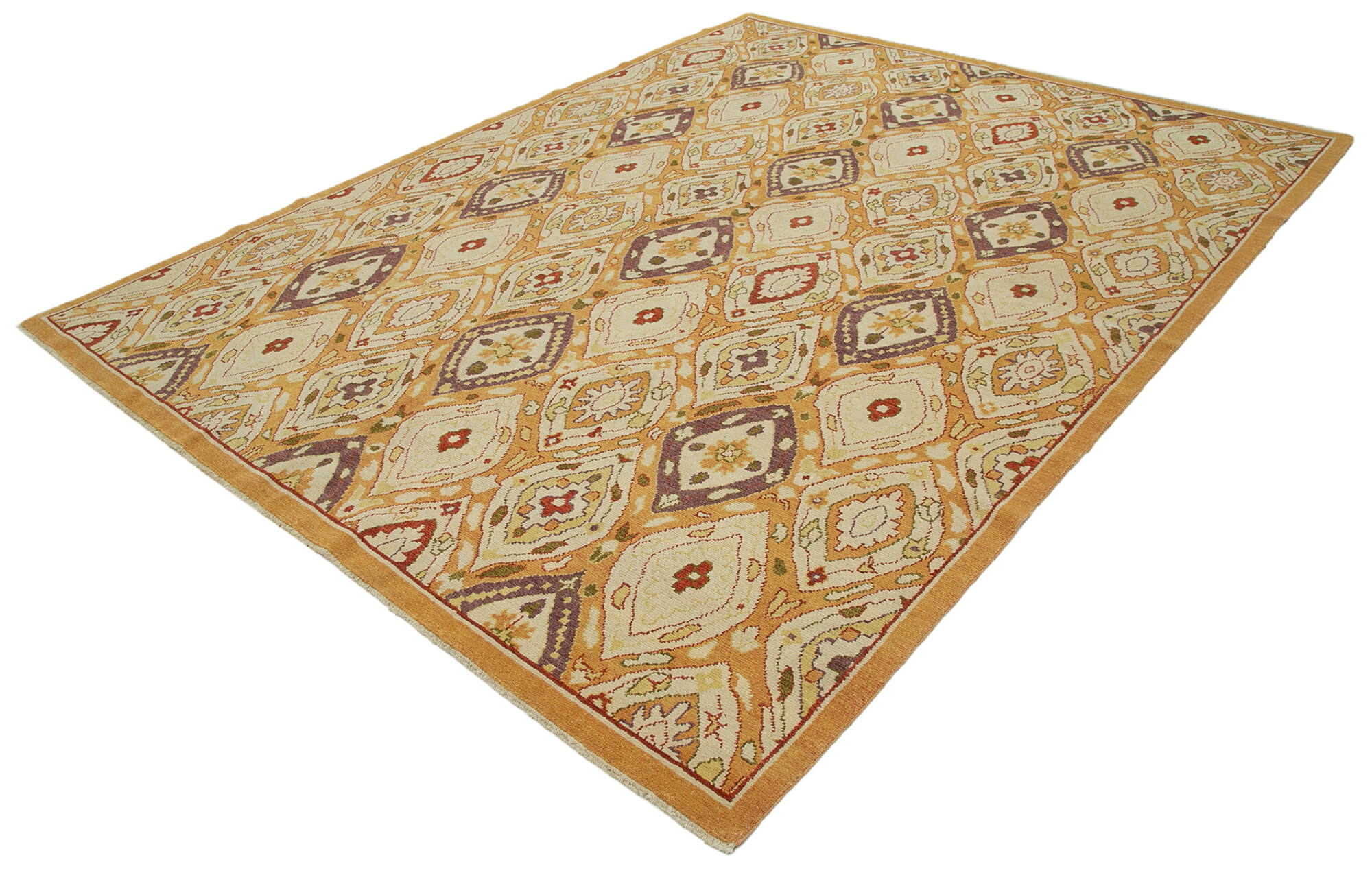 Collection of 7' 10'' x 9' 11'' Handmade Decorative Oushak Rug in a gallery layout