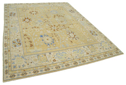 Collection of 7' 10'' x 9' 11'' Handmade Oriental Oushak Rug in a gallery layout