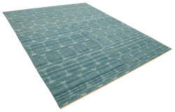 Collection of 8' 4'' x 9' 10'' Blue Oushak Rug in a gallery layout