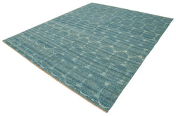 Collection of 8' 4'' x 9' 10'' Blue Oushak Rug in a gallery layout