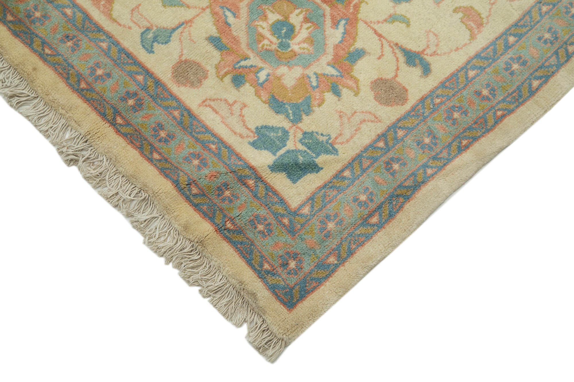 Collection of 10' 8'' x 13' 9'' Beige Oriental Oushak Rug in a gallery layout