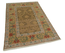 Collection of 4' 1'' x 5' 11'' Handmade Oushak Rug in a gallery layout