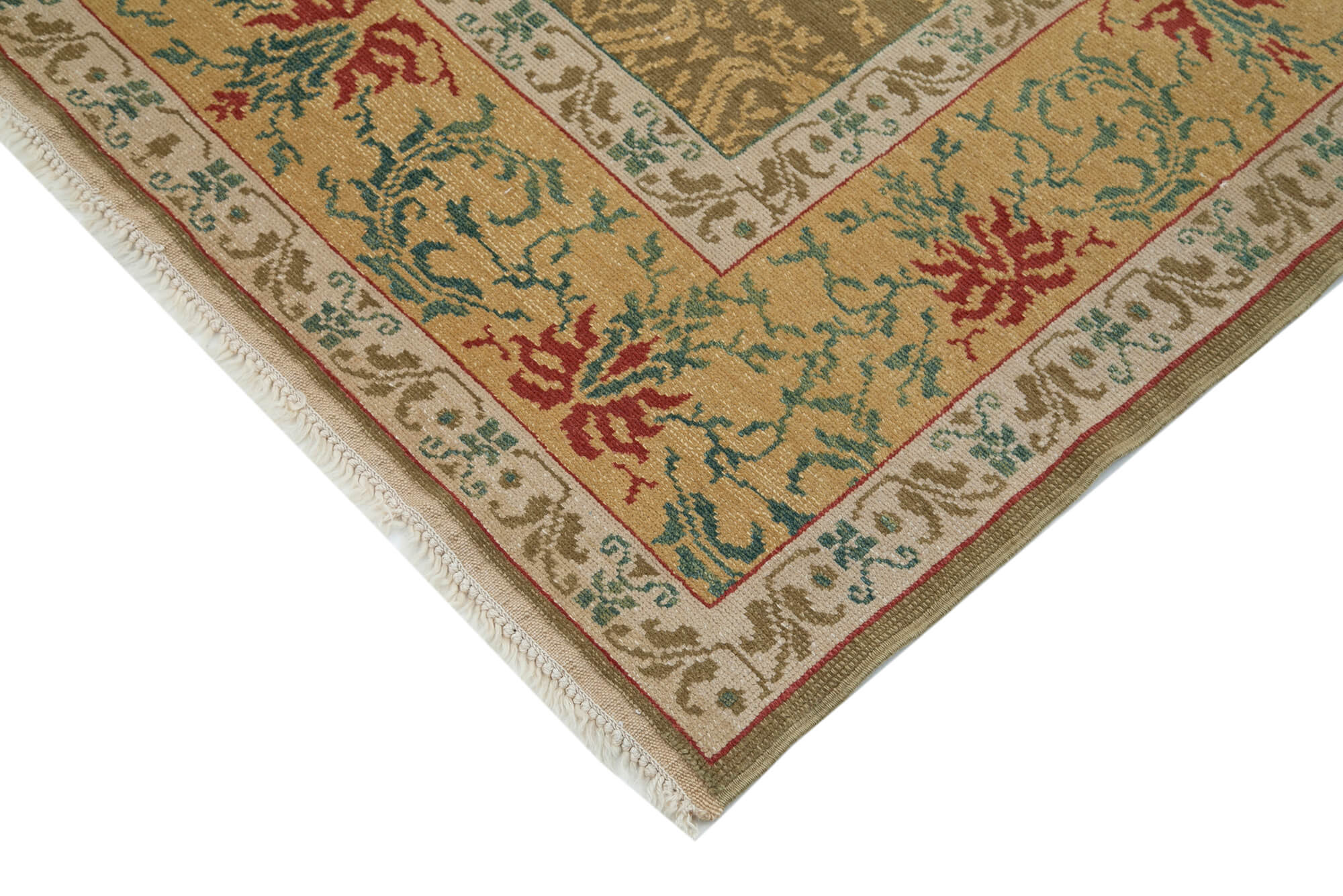 Collection of 4' 1'' x 5' 11'' Handmade Oushak Rug in a gallery layout