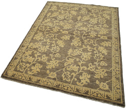 Collection of 4' 1'' x 5' 1'' Oushak Area Rug in a gallery layout