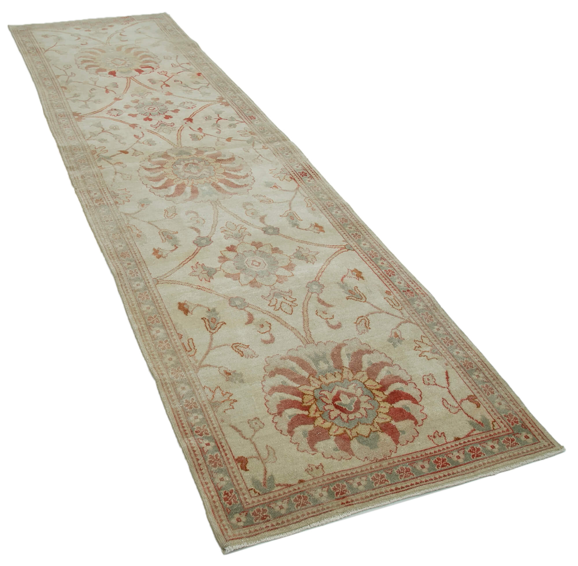 Collection of 2' 11'' x 10' 4'' Oushak Runner Rug in a gallery layout