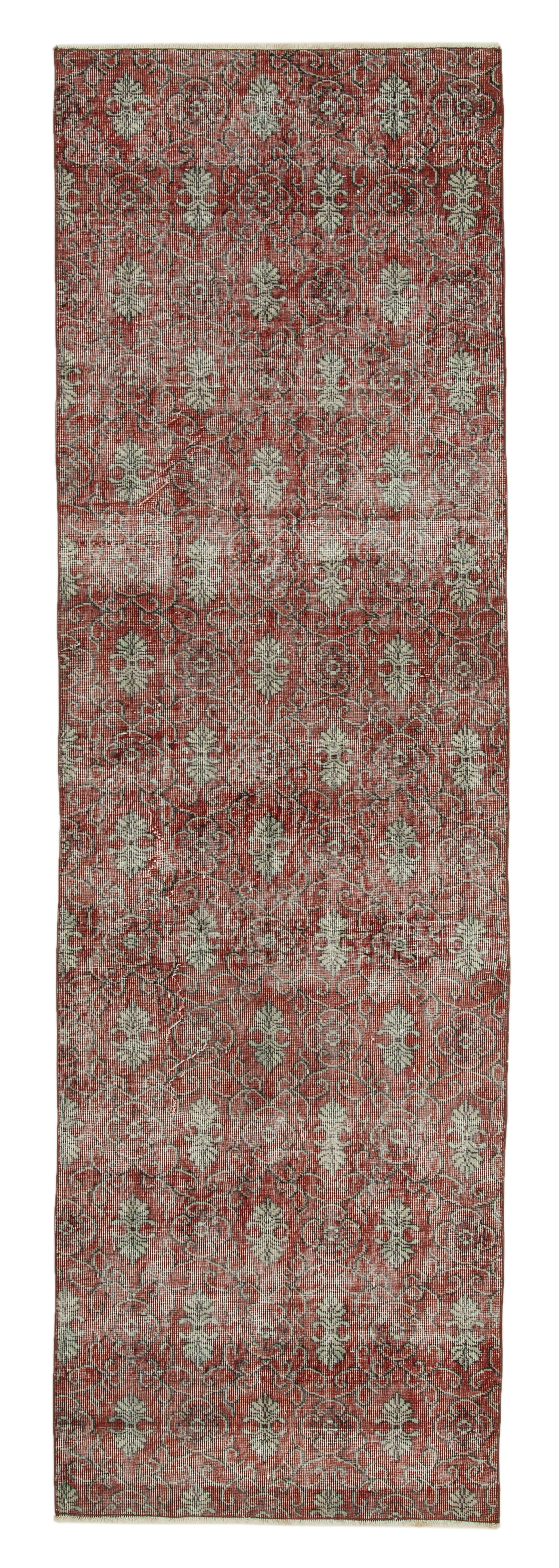 Collection of 2' 11'' x 9' 9'' Red Vintage Runner Rug in a gallery layout