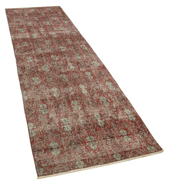 Collection of 2' 11'' x 9' 9'' Red Vintage Runner Rug in a gallery layout