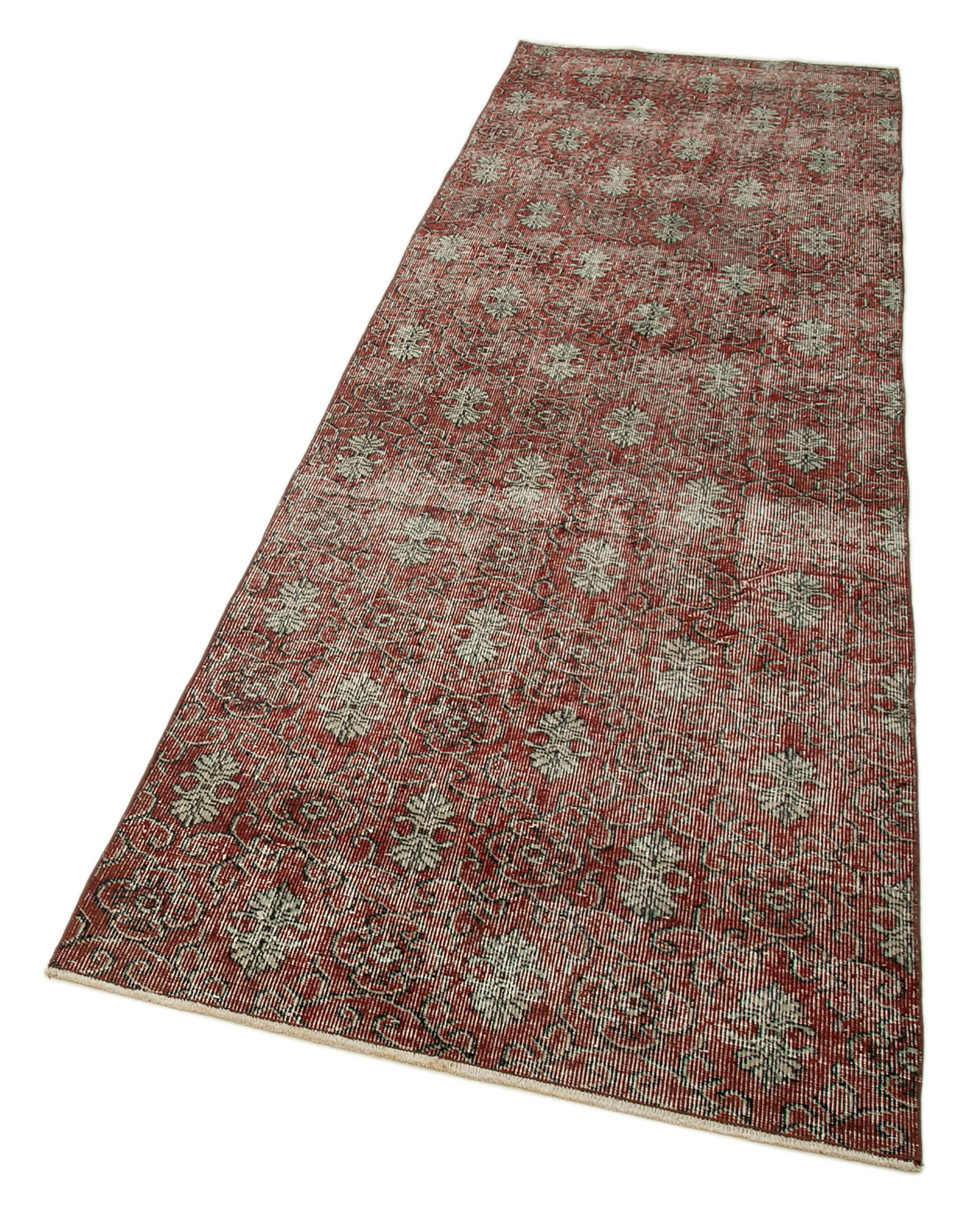 Collection of 2' 11'' x 9' 9'' Red Vintage Runner Rug in a gallery layout