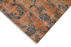 Collection of 2' 9'' x 9' 4'' Orange Over-dyed Runner Rug in a gallery layout