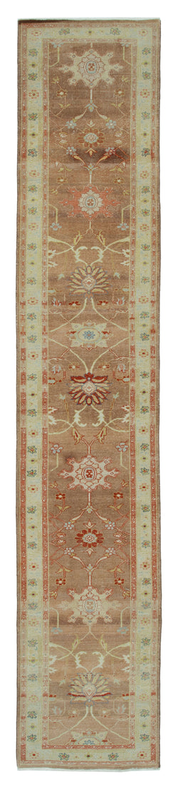 Collection of 2' 6'' x 13' 5'' Hand-Knotted Runner Rug in a gallery layout