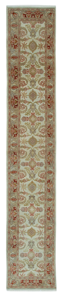 Collection of 2' 5'' x 13' 11'' Hand-Knotted Runner Rug in a gallery layout