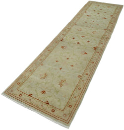 Collection of 2' 7'' x 10' 1'' Handmade Runner Oushak Rug in a gallery layout