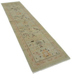 Collection of 2' 7'' x 10' 1'' Hand-Knotted Oushak Runner Rug in a gallery layout