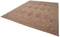 Collection of 10' 2'' x 12' 11'' Handmade Oriental Oushak Rug in a gallery layout