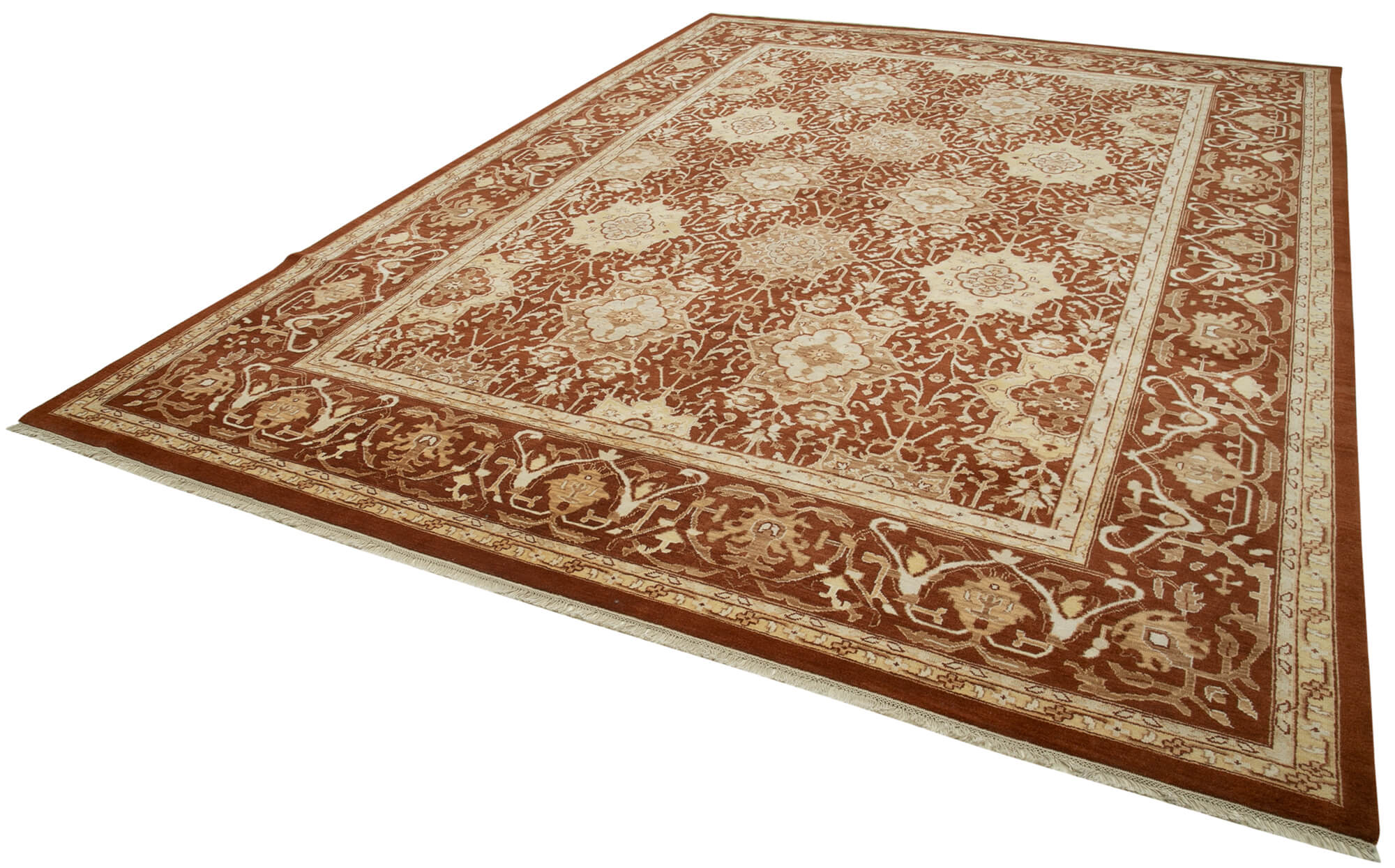 Collection of 9' 7'' x 13' 3'' Oriental Oushak Rug in a gallery layout