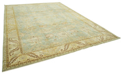 Collection of 10' 1'' x 13' 8'' Hand-Knotted Oushak Rug in a gallery layout