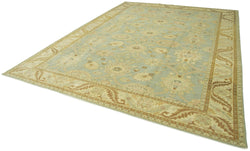 Collection of 10' 1'' x 13' 8'' Hand-Knotted Oushak Rug in a gallery layout