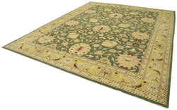 Collection of 10' 3'' x 12' 10'' Handmade Oriental Oushak Rug in a gallery layout