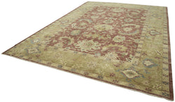 Collection of 10' x 13' 8'' Hand-Knotted Oushak Rug in a gallery layout