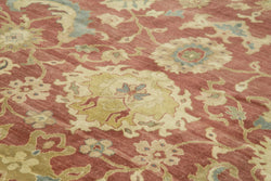 Collection of 10' x 13' 8'' Hand-Knotted Oushak Rug in a gallery layout