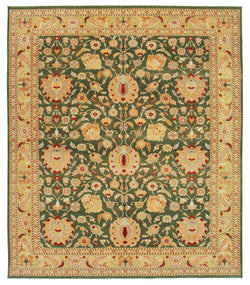 Collection of 10x12 Handmade Oushak Rug in a gallery layout