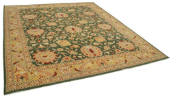 Collection of 10x12 Handmade Oushak Rug in a gallery layout