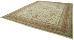 Collection of 11' 11'' x 14' 9'' Beige Oriental Oushak Rug in a gallery layout