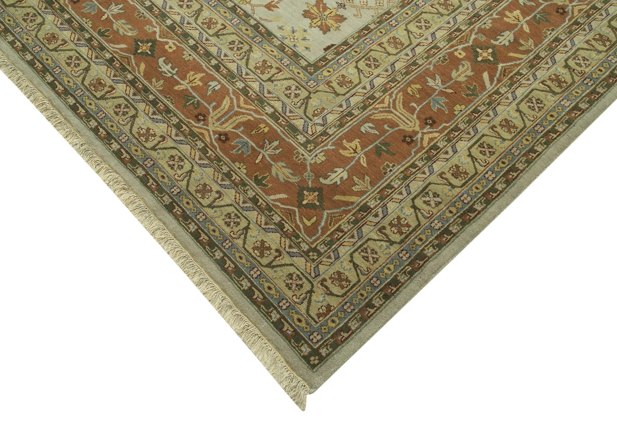 Collection of 11' 11'' x 14' 9'' Beige Oriental Oushak Rug in a gallery layout