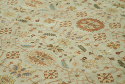 Collection of 11' 11'' x 14' 9'' Beige Oriental Oushak Rug in a gallery layout