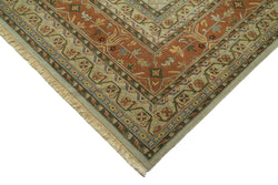 Collection of 11' 11'' x 18' Beige Color Oriental Handmade Rug in a gallery layout