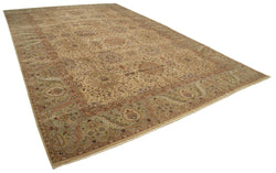 Collection of 12' 2'' x 18' 8'' Handmade Oushak Rug in a gallery layout