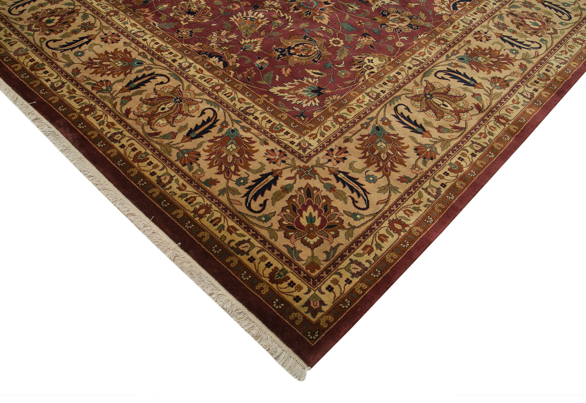 Collection of 12' 1'' x 15' 2'' Hand Knotted Oushak Rug in a gallery layout