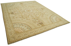 Collection of 11' 11'' x 15' 3'' Beige Oriental Oushak Rug in a gallery layout