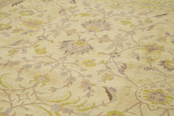 Collection of 12' x 18' 4'' Beige Handmade Oushak Rug in a gallery layout