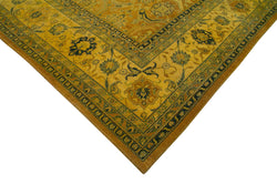 Collection of 13' 10'' x 19' 9'' Handmade Oushak Rug in a gallery layout