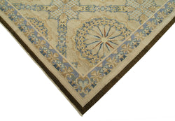 Collection of 13' 8'' x 20' 2'' Beige Oriental Oushak Rug in a gallery layout