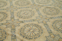 Collection of 13' 8'' x 20' 2'' Beige Oriental Oushak Rug in a gallery layout