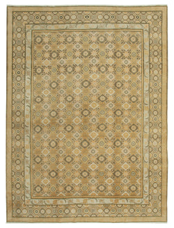 Collection of 10' x 13' 9'' Beige Oriental Oushak Rug in a gallery layout