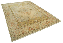 Collection of 10' x 13' 7'' Handmade Large Oushak Rug in a gallery layout