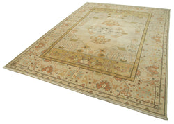 Collection of 10' x 13' 7'' Handmade Large Oushak Rug in a gallery layout