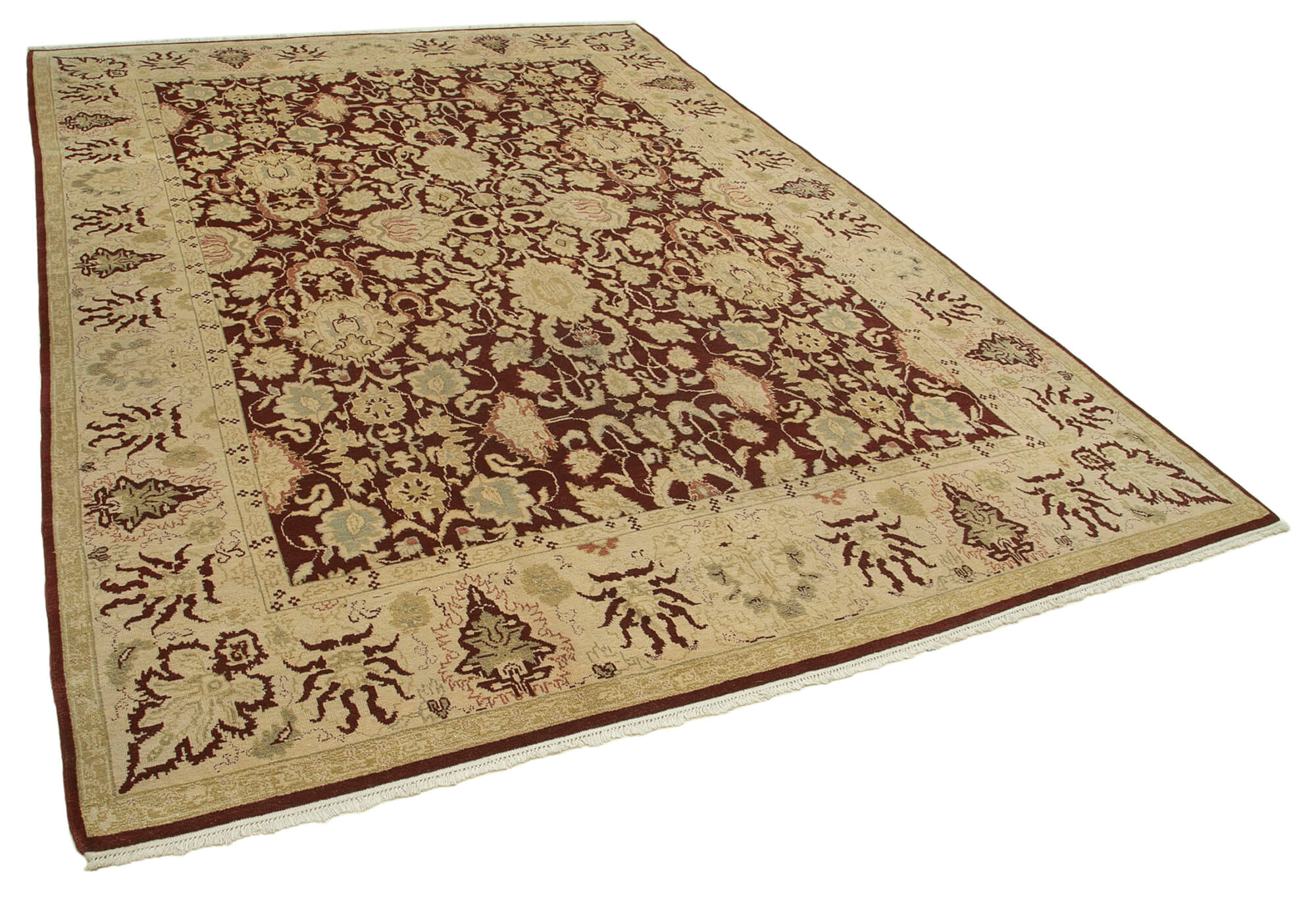 Collection of 10' 2'' x 14' 2'' Handmade Oushak Rug in a gallery layout