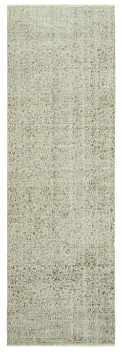 Collection of 2' 11'' x 9' 6'' Beige Vintage Runner Rug in a gallery layout