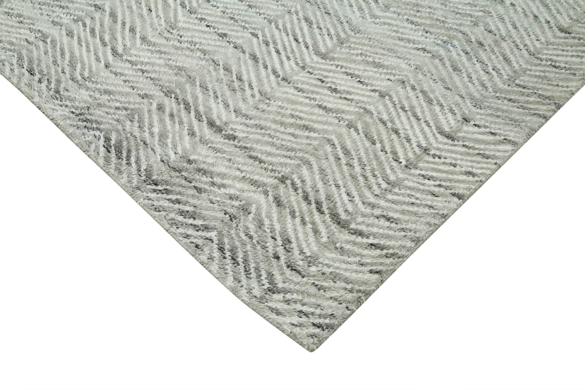 Collection of 9' 10'' x 13' 9'' Grey Moroccan Rug in a gallery layout