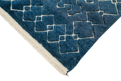 Collection of 5' x 8' Blue Color Moroccan Rug in a gallery layout