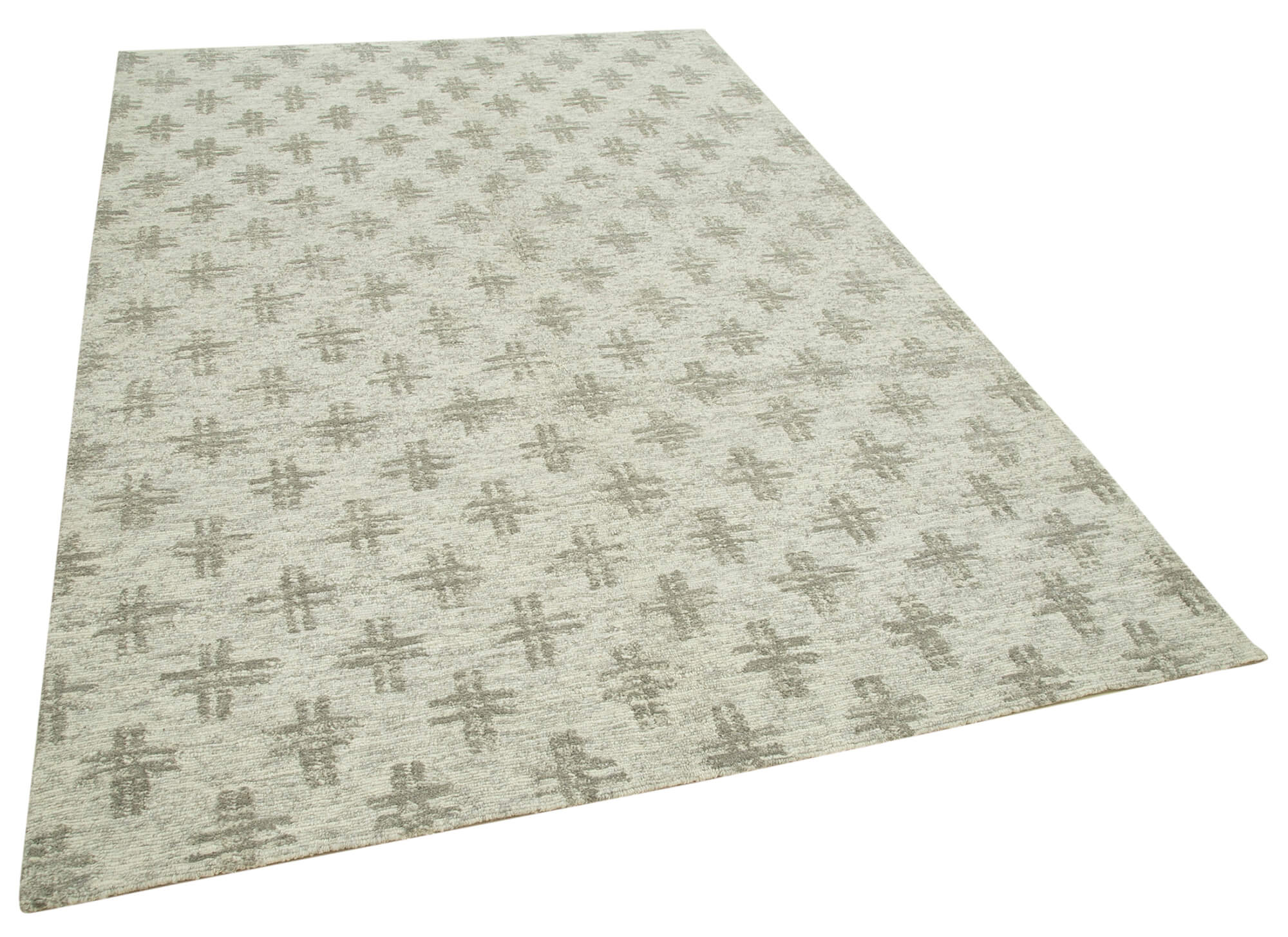 Collection of 6' x 9' Beige Color Moroccan Rug in a gallery layout