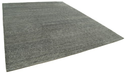 Collection of 10' 1'' x 13' 10'' Grey Color Moroccan Rug in a gallery layout