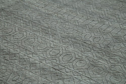 Collection of 10' 1'' x 13' 10'' Grey Color Moroccan Rug in a gallery layout