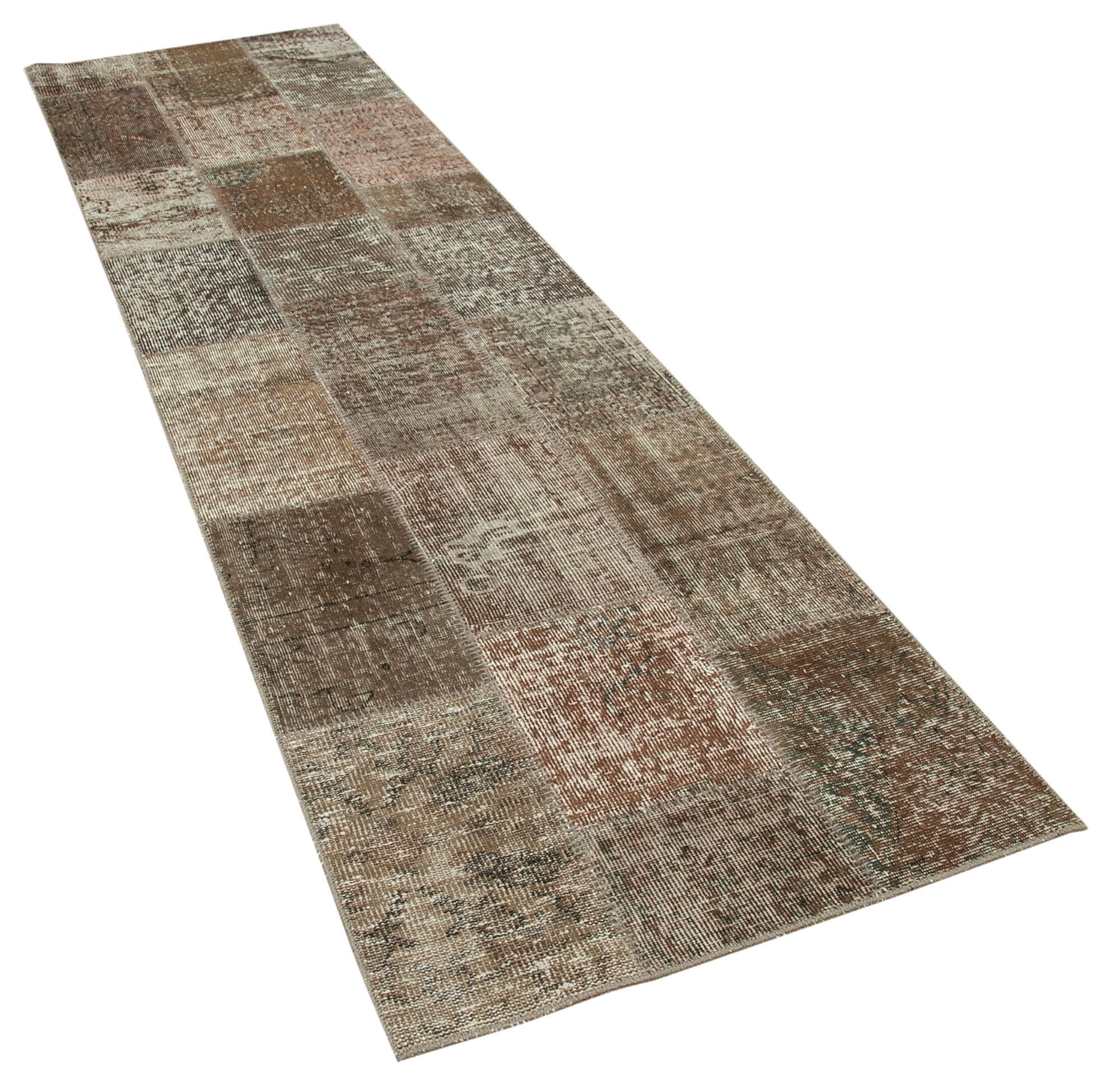 Collection of 2' 9'' x 9' 10'' Patchwork Runner Rug in a gallery layout