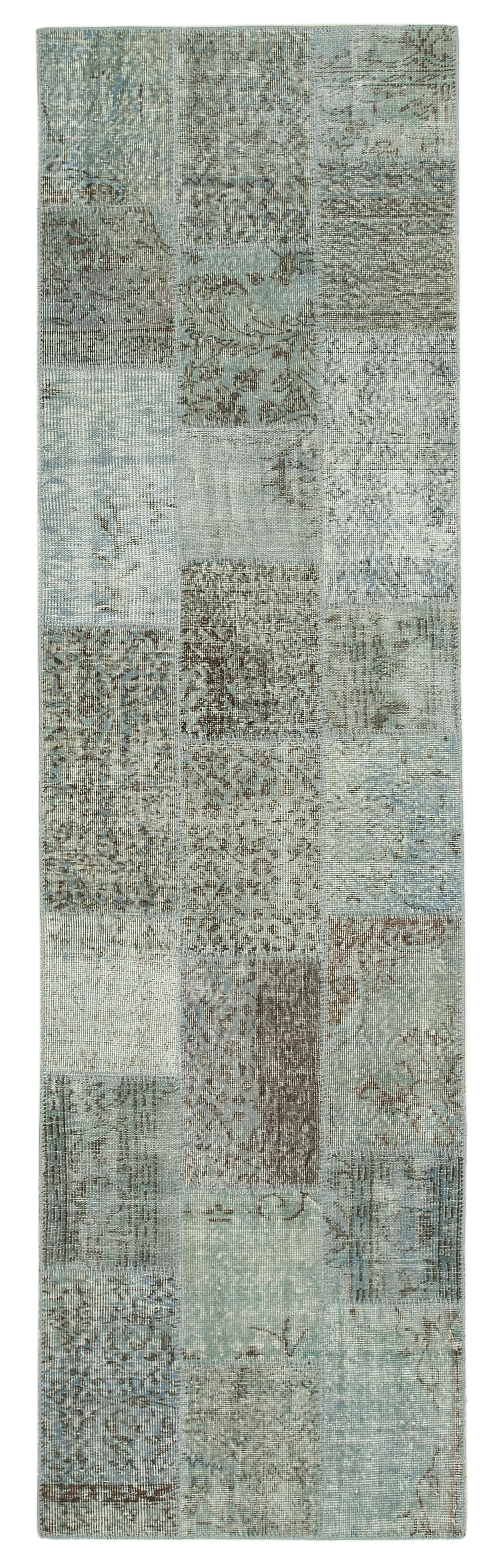 Collection of 2' 9'' x 9' 11'' Patchwork Runner Rug in a gallery layout